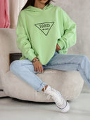 Bluza z kapturem Zielona PARIS 
