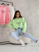 Bluza z kapturem Zielona PARIS 