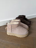Buty Emu Skóra Naturalna Beżowe SNOW
