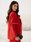 Garnitur Marynarka i Spodnie Czerwony LAUREL