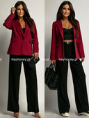 Klasyczna Marynarka bawełniana Burgund VENTY