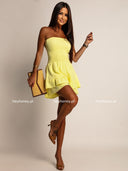 Kombinezon Muślinowy bez ramiączek Żółty ESTINA 