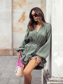 Kombinezon muślinowy Khaki SUMMER LOVE 