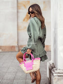 Kombinezon muślinowy Khaki SUMMER LOVE 