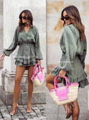 Kombinezon muślinowy Khaki SUMMER LOVE 