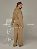 Komplet dzianinowy Sweter i Spodnie Camel DAKOTA