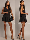 Komplet Kamizelka i Spodenki Czekoladowy RENZA