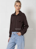 Koszula z Wiskozą Czekoladowa LAVINE 