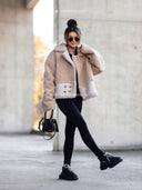 Kurtka baranek Beżowa LAURINE