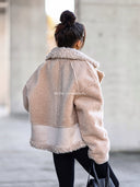 Kurtka baranek Beżowa LAURINE