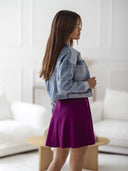 Kurtka katana jeansowa dwukolorowa MAY