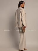 Marynarka Elegancka Dwurzędowa Beżowa ASTORIA