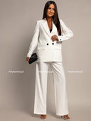 Marynarka Elegancka Dwurzędowa Biała ASTORIA  