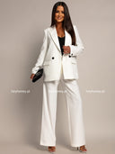 Marynarka Elegancka Dwurzędowa Biała ASTORIA  