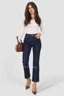 Spodnie Jeansowe Mom Fit Granatowe JENNA
