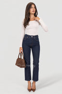 Spodnie Jeansowe Mom Fit Granatowe JENNA