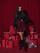 Spódnico-Spodenki bombka Burgund XMAS ELEGANCE