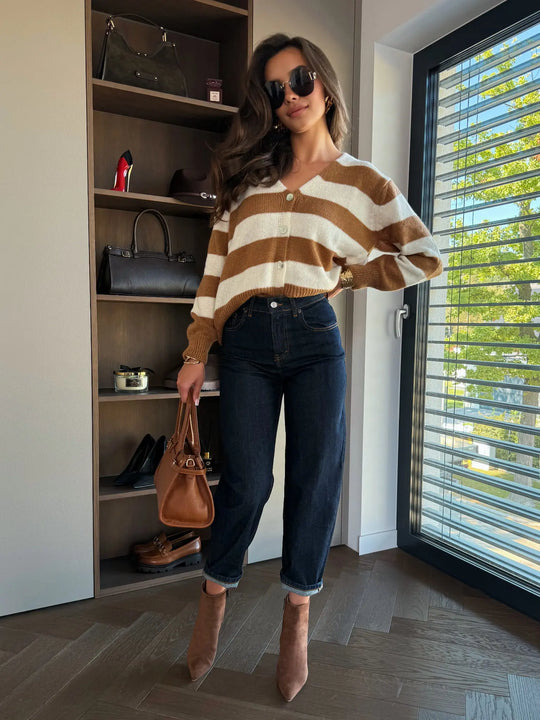 Spodnie Jeansowe Mom Fit Granatowe INES
