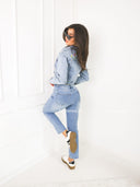 Spodnie Jeansowe Mom Fit Niebieskie NALIA 