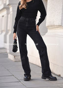 Spodnie long jeans Czarne HARRIET