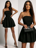 Sukienka bez ramiączek Czarna ETERNAL CHIC