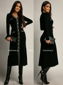 Sukienka Midi Czarna CLAIRE ELEGANCE 