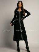Sukienka Midi Czarna CLAIRE ELEGANCE 