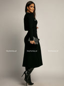 Sukienka Midi Czarna CLAIRE ELEGANCE 