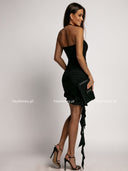 Sukienka Mini z chokerem Czarna BLACK ROSE 