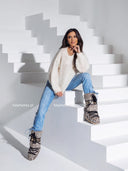 Sweter Kid Moher Ecru COZY CHARM 