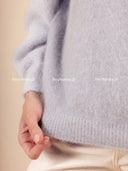 Sweter z Baby Alpaką Jasny Szary SOFT 
